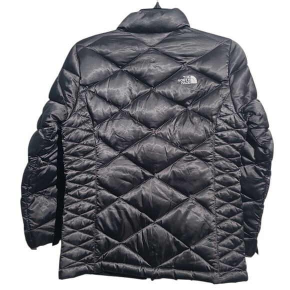 The North Face Girls 550 Fill Down Puffer Jacket Large 14-16 Dark Gray - Picture 2 of 7